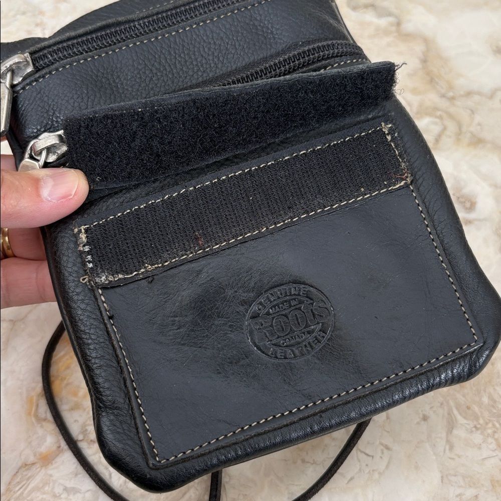Vintage Roots Hanging Pouch Leather Crossbody Bag - Picture 13 of 13